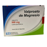 Valproato De Magnesio 500 Mg 20 Tabletas