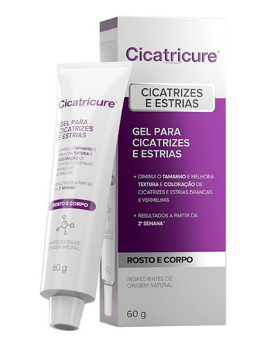 Cicatricure Gel Para Cicatrizes E Estrias Rosto E Corpo -60g