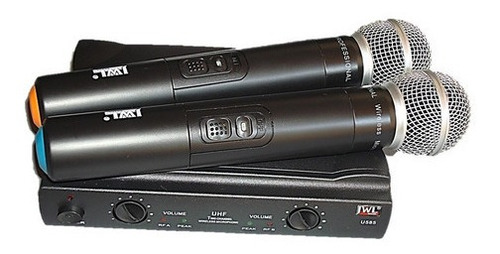 Microfone Jwl S/ Fio U-585 Profissional Uhf (2 Bastões)