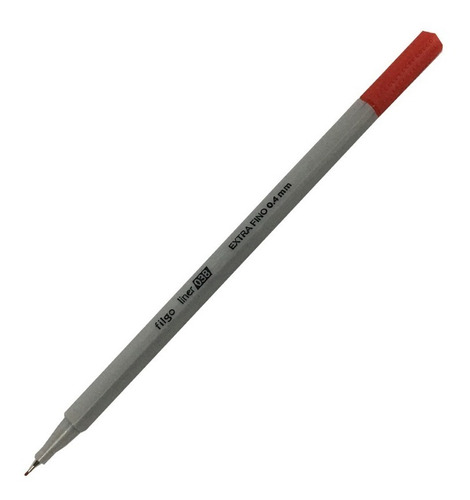 Marcador Microfibra Filgo Liner 038 Caja X 10 Color Rojo