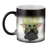 Taza Mágica Personalizada De Cerámica - Yoda Baby