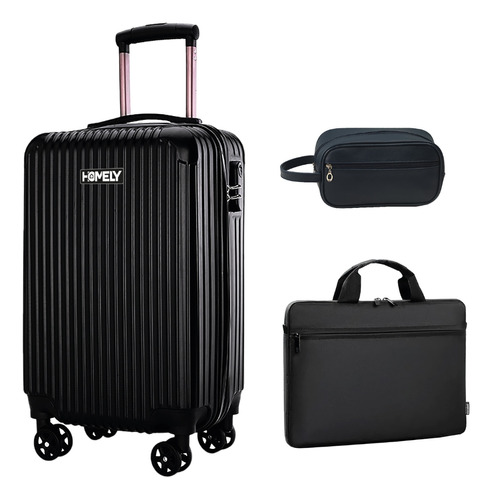 Maleta Cabina Homely 10kg +  Bolso Notebook + Necesser Set