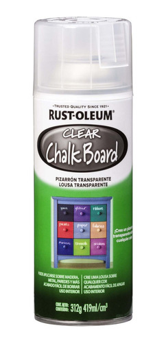  Clear Chalkboard Pintura Pizarron Rust Oleum 312gr