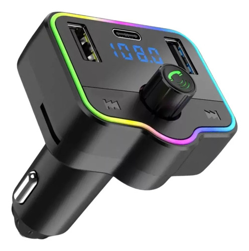 Reproductor Transmisor Inalámbrico Bluetooth Auto Cargador