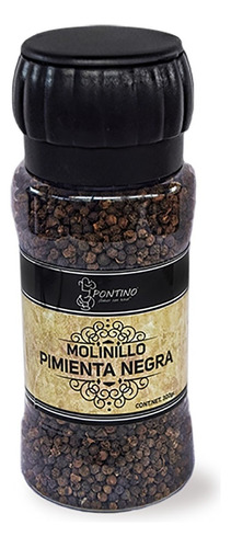 Molinillo Pontino Pimienta Negra Frasco 300g