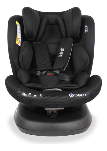 Silla De Carro Para Bebe Supra Con Sistema Isofix Gira 360 Color Negro Supra Isofix