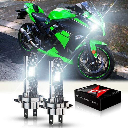 Kit De Luces Led H7 De 30000lm, 100w Motocicleta