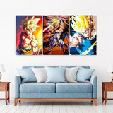 3 Set Pintura De Diamantes Anime Goku Vegeta Gogeta