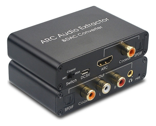 Adaptador De Audio Spdif Rca Coaxial Jack 192khz Convertidor