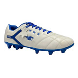 Chuteira Futebol Campo Ibal Viper 100% Couro Sola Costurada