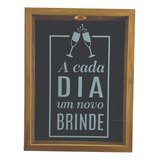 Quadro Porta Rolhas Vinho Espumante Champagne Grande 42x33cm