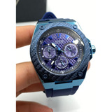 Reloj Guess Legacy Azul De Hombre Original - Jatd7w8d