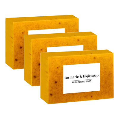 A 3 Tabletas De Jabón De Cúrcuma Y Limón, Jabón De Cúrcuma | MercadoLibre