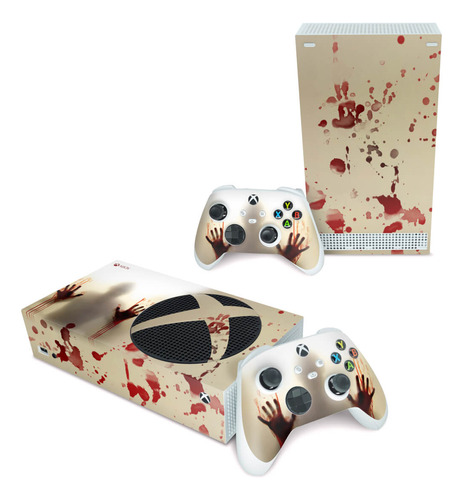 Skin Para Xbox Series S Adesivo Horizontal - Modelo 058