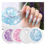 Glitter Flocado Para Encapsular Unhas De Gel Alongamento 