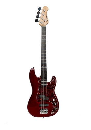 Bajo Electrico Parquer Jazz Bass Precision Bordo Con Funda