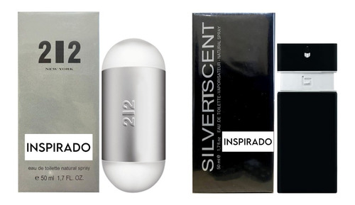 Kit 2 Perfume Contratip 12 Ny E Sivercent Importado