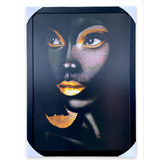 Quadro Decorativo Africana Mulheres Negras Recepção 50x70cm