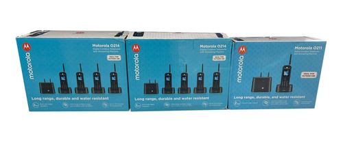 Telefone Motorola 9 Bases 650 Metros Alcance Prova D' Água  