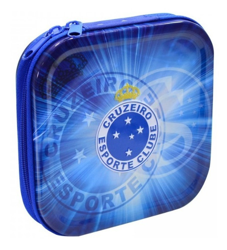 Porta Cd De Metal Para 24 Cds Oficial Do Cruzeiro Licenciado