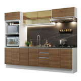 Cozinha Completa Mdf Acordes Madesa 270007 C  Armá Balcão Br