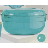 F-333q Tupperware Ponchera Premier Con Domo, Capacidad De 6l