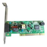 Placa De Fax Modem 56k Slot Pci - Pc Antigo Retrô 