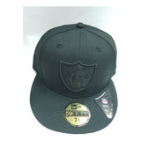 Gorra Raiders Escudo Negra/negra Nfl 59fifty