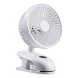 Ventilador Usb Pequeño 4 Velocidades Con Clip Flujo 