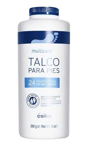 Talco Para Pies Multicare 24hrs 230g Esika