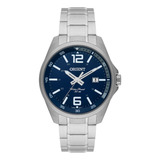 Relógio Orient Masculino Mbss1275 D2sx Pulseira De Aço Prata