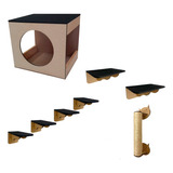 Playground Mdf 7 Pçs Arranhador Em Sisal Para Gatos