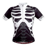 Jersey Ciclismo Ruta Mtb Esqueleto Manga Corta