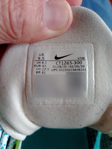 Líquido Zapatillas Nike Air React 270 Excelentes 43 Blancas