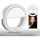 Ring Light Clipe Anel Luz Pra Selfie Flash Celular Perfeito Cor Branco