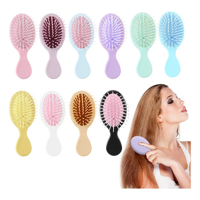 10 Mini Cepillos Peines Cabello De Peluquer Para Desenredar