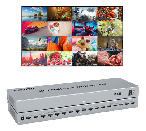 Hdmi Multi-viewer Seamless Switcher 4k Hdmi 16 En 1 Salida