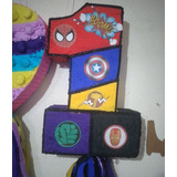 Piñata Cumpleaños Tematica Numero Uno Avengers 