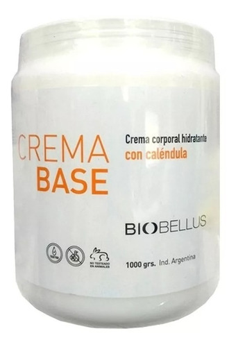  Crema Base Para Masajes Biobellus Corporal Profesional 1 Kg