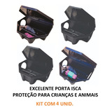 Kit 4 Porta Isca Armadilha Para Ratos Proteção P/ Crianças