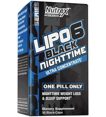 Lipo 6 Black Nighttime Ultra Concentrado 30 Cápsulas