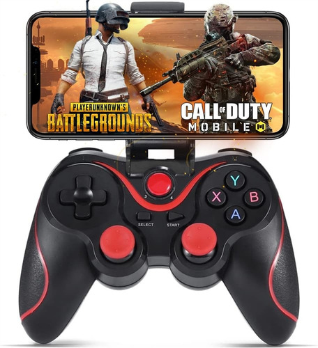 Control Gamepad Mando Bluetooth Android Pc Con Soporte