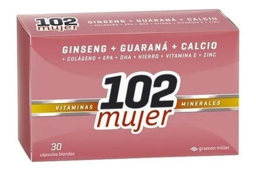 Vitaminas 102 Años Suplemento Dietario Mujer X 30 Capsulas