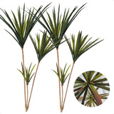 Kit 2 Palmeira Yucca 3 Ramos Artificial Sem Vaso Decoração