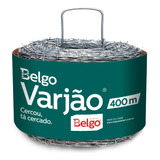 Arame Farpado Belgo Varjão 400m Zincado - Cercas Rurais