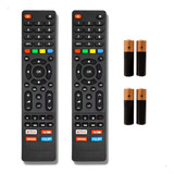 Kit 2 Controle Universal Para Smart Tv Philco Ph55 Ptv32g