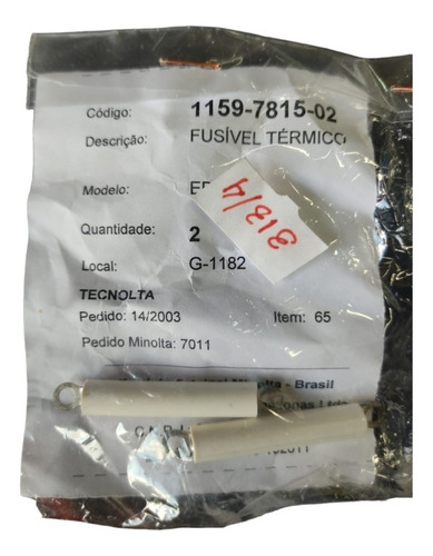 2 Fusivel Térmico Original G-1182 Minolta