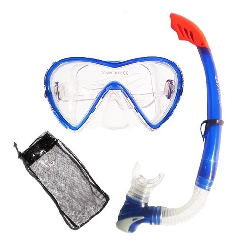 Kit De Buceo Ist Snorkeling Mascara + Snorkel 100% Silicona