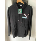 Puma Buzo Hoodie Negro Talle S Nuevo Relaxed Fandom