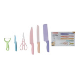 Set 6 Cuchillos Profesionales Chef Acero Inoxidable Cocina